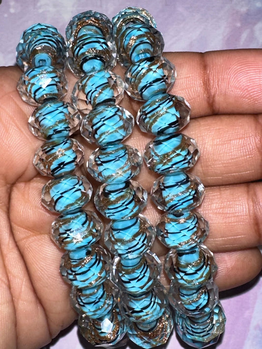 Blue Crystal Swirl Bracelet